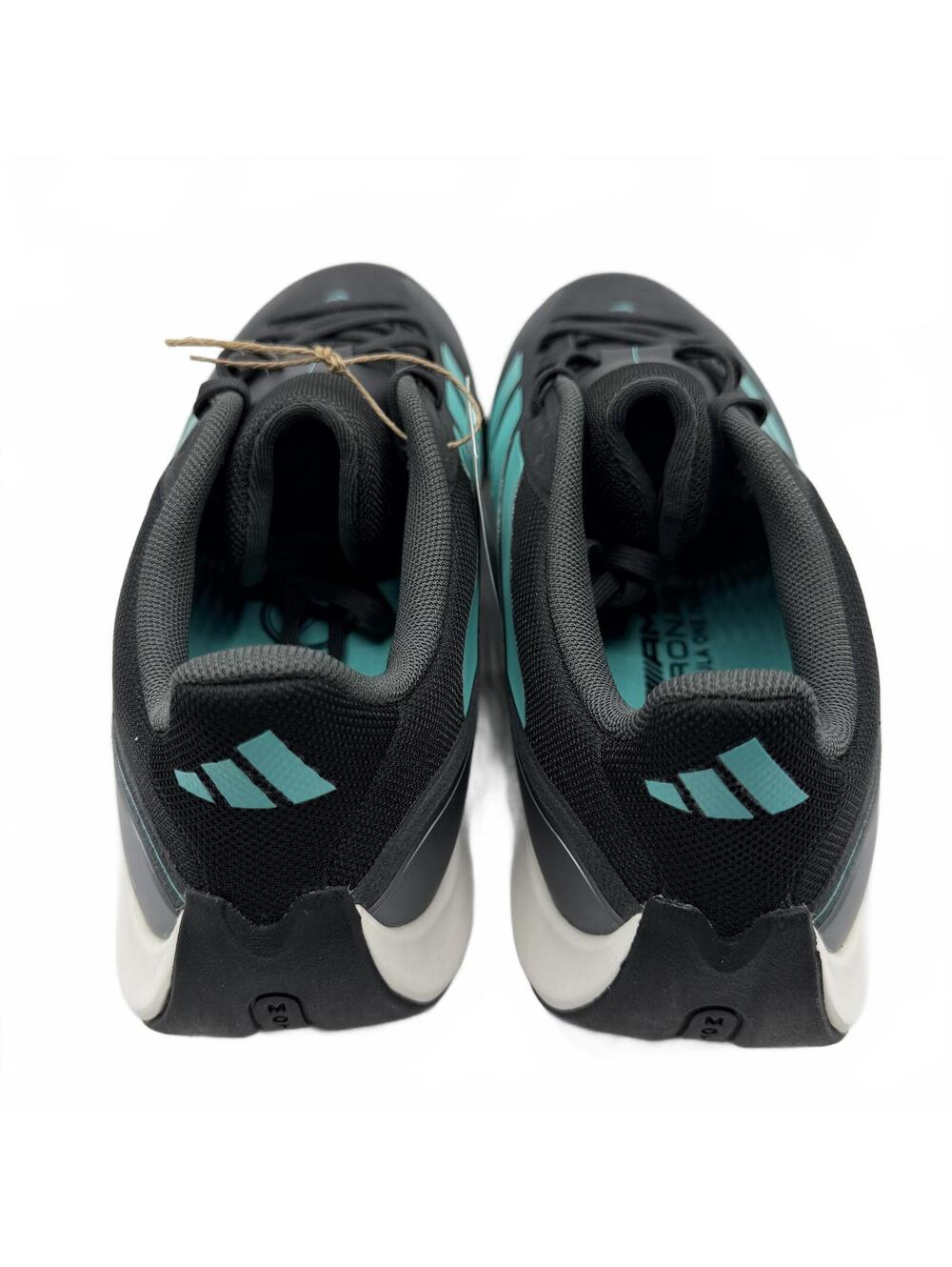 Mercedes AMG PETRONAS F1 Team × adidas Feroza Base Black JQ3273 Men's Size 10.5 - Picture 4 of 13